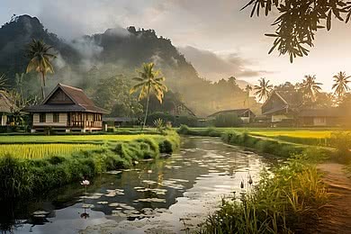 Pemandangan Desa Jombe